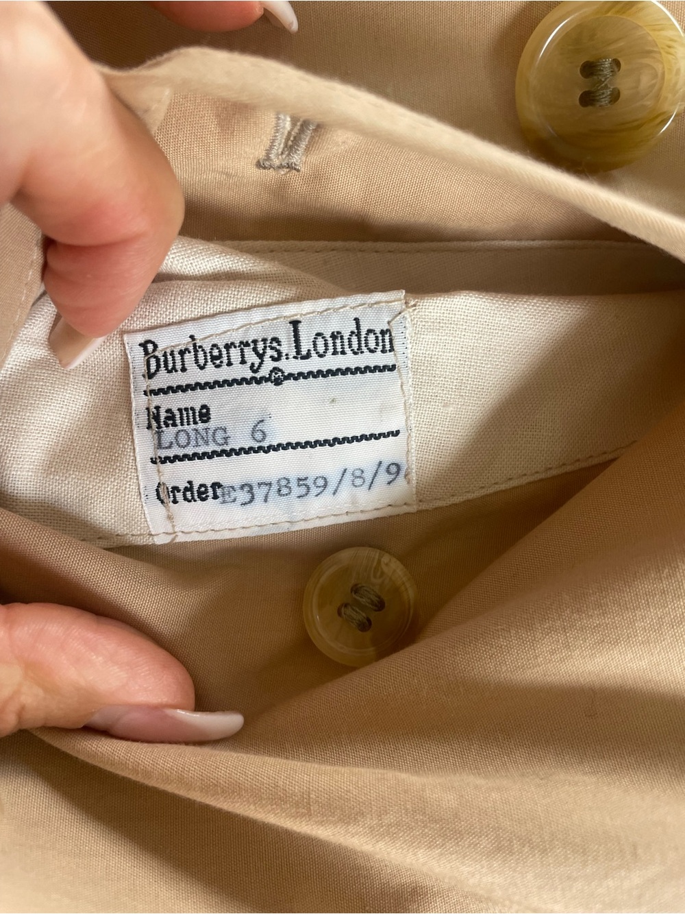 Burberry Classic Woman's Trench Coat/ khaki Tan Long 6 - Picture 16 of 16